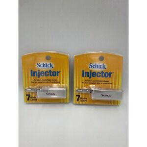 Schick Injector Razor Blades 7 Count Each New Sealed Lot of 2